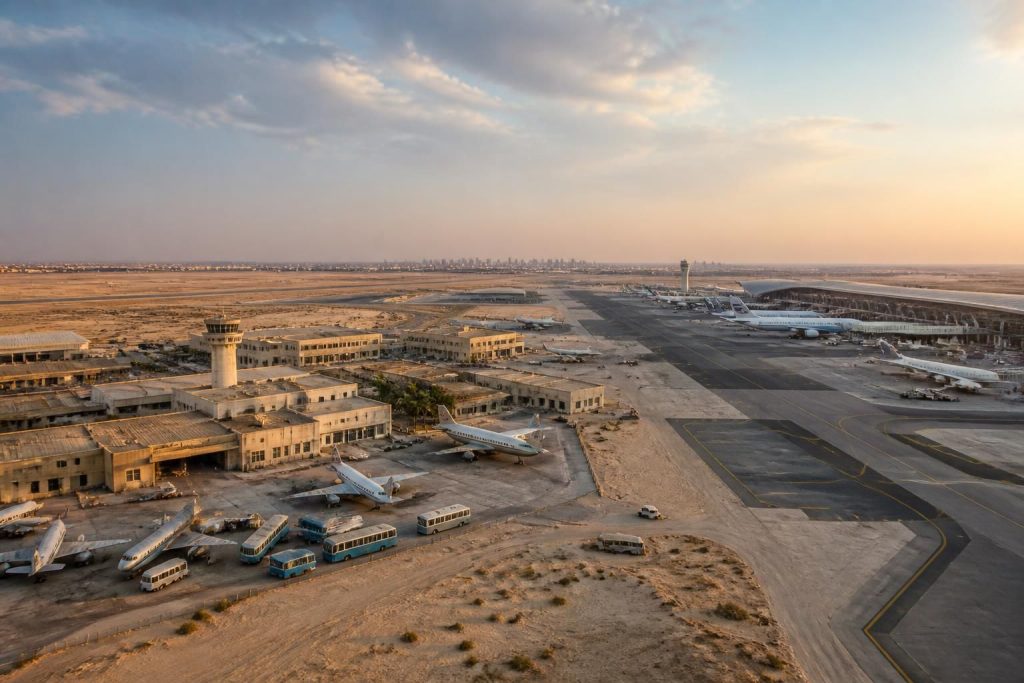 découvrez l'histoire et l'évolution de l'aéroport international de doha, de son ancien site à sa transformation en un hub aérien moderne.