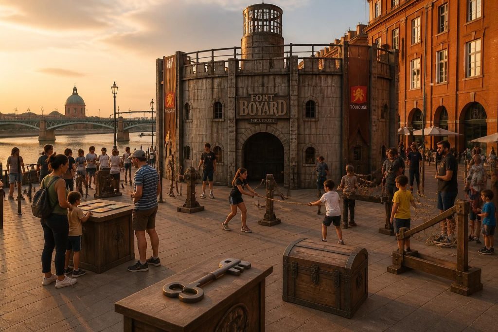 découvrez s'il existe un lien ou une animation locale autour de fort boyard à toulouse et plongez dans l'univers de ce célèbre jeu télévisé adapté dans la région.