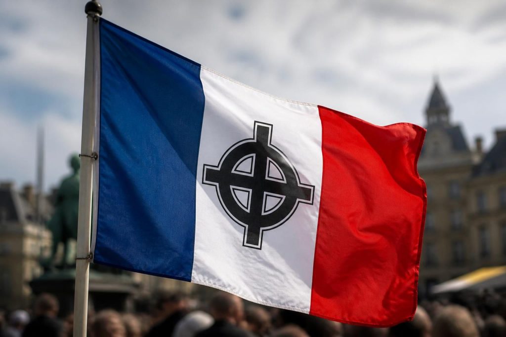 découvrez la signification du drapeau français orné d'une croix celtique et les controverses qui l'entourent, un symbole chargé d'histoire et de débats.