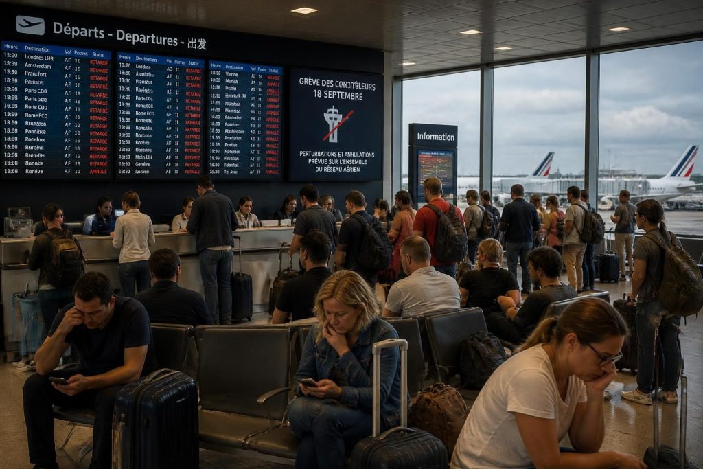 découvrez les conséquences de la grève des contrôleurs aériens du 18 septembre sur les vols : retards, annulations et informations pratiques pour les voyageurs.